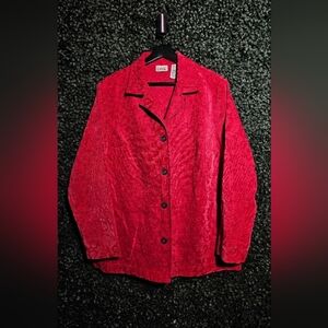 Classic Elements Vibrant Red Blazer
